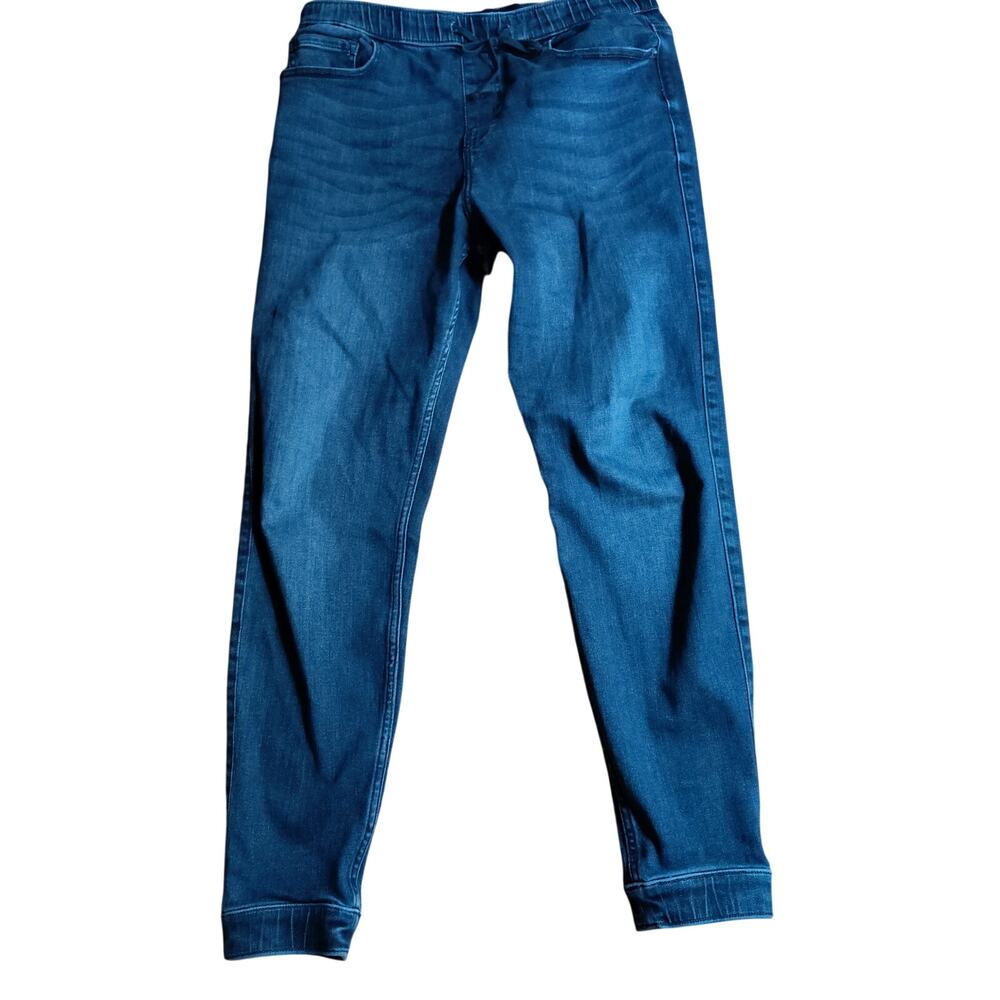Hollister Women’s Skinny Denim Joggers- size S-Advanced Stretch -Dark Blue